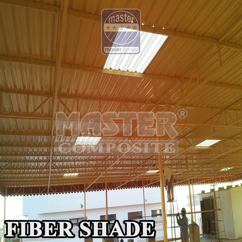 Fiberglass Shades/Sheds, Fiber glass sheet, Industrial Sheds 4