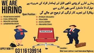 Staff Required Jobs |Data Entry,Call Operator,Management} Jobs