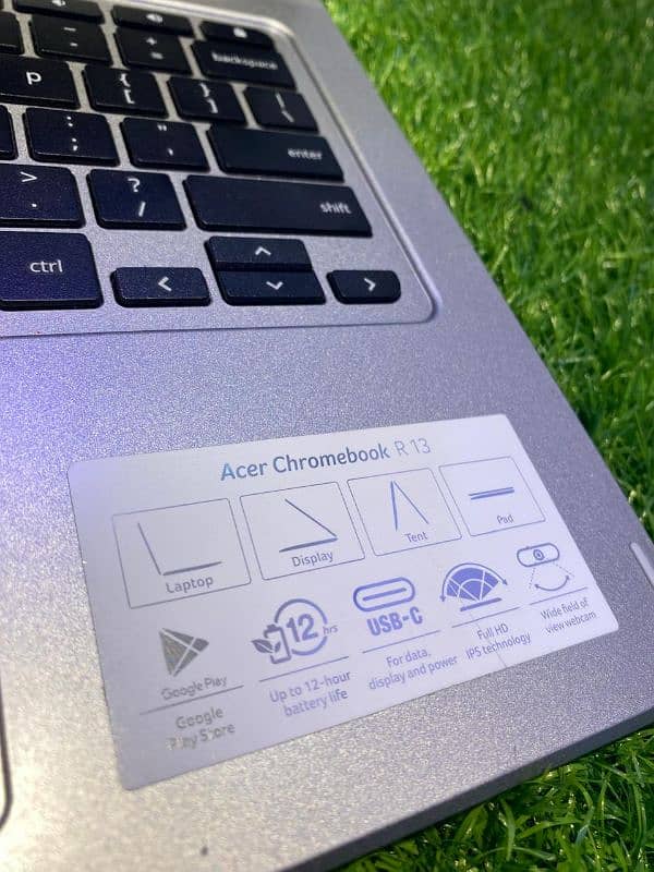 Acer chromebook R13 13,5 inch bazel less touch screen 360 rotatable 3