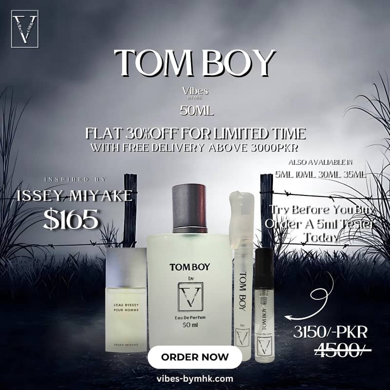 Tom Boy Perfume Inspired By Issey Miyake (l’eau d’issey pour homme) 0