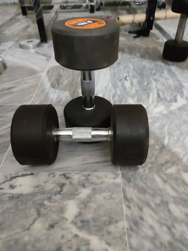 Dumbbell press multi bench chest abdominal Inclined bench rubber plate 7