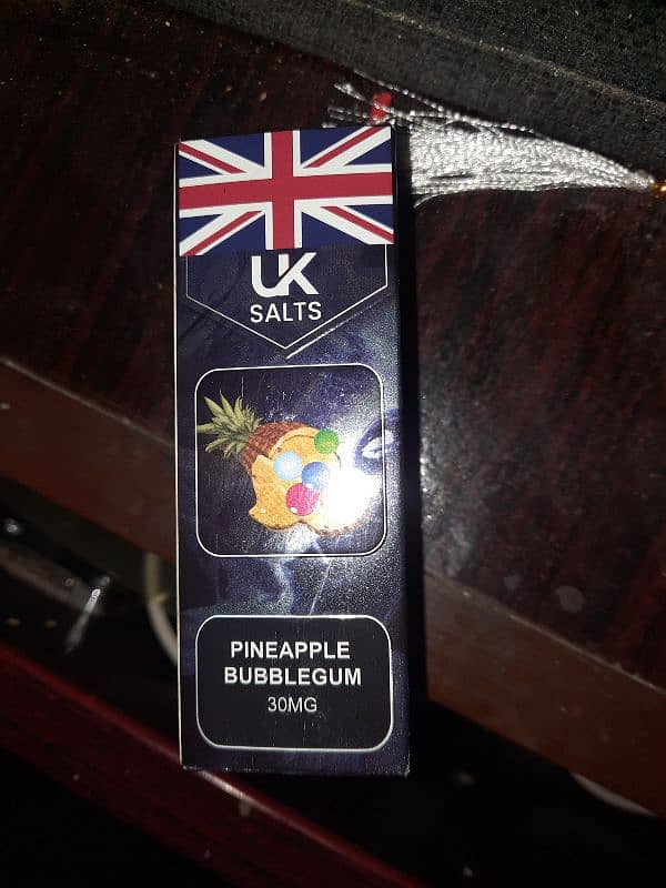 uk salts pineapple bubble gum 30mg flavour pod n vape 0