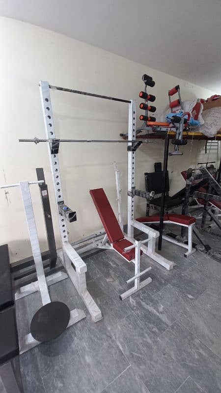 4 station multi station butterfly lat pull down multigym gym rowing 10