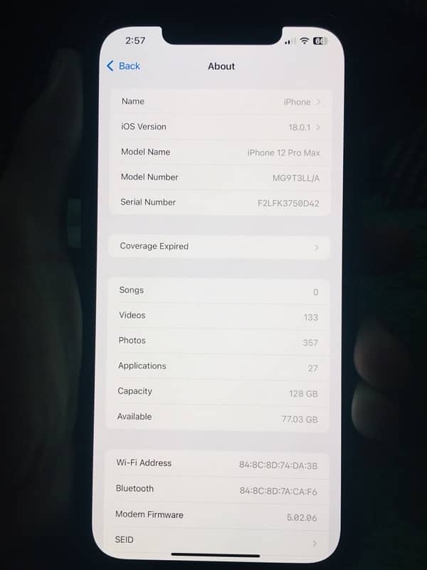 Iphone 12 pro Max 128GB 10/10 4