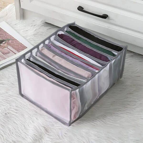 7 Clothes Drawer Organizer Jeans Storage Box Large Size 1