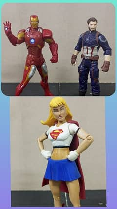 DC comics and Marvel Action figure