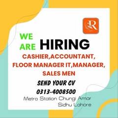 Salesmen|Cashier|Floor Manager|