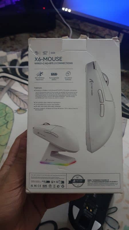 Gaming Mouse - Attack shark x6 Tri Mode 8