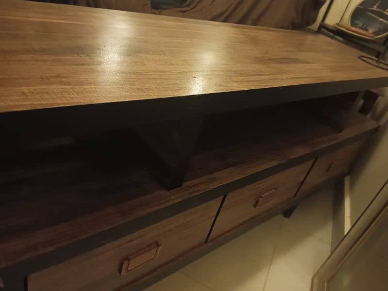 PREMIUM QUALITY WOOD CENTER TABLE & TV STAND 4