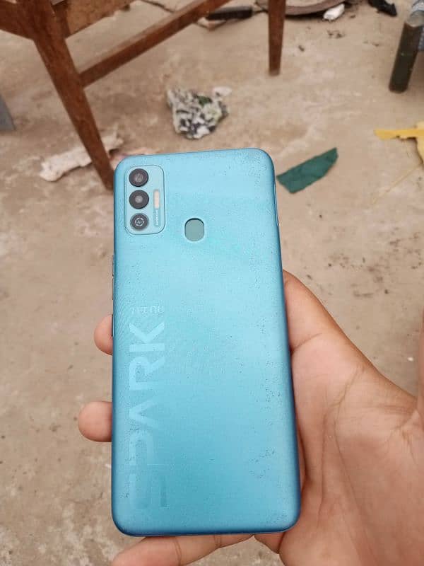 Tecno spark 7. . 4-64gb 6000mh battery 4g pta proved only cable 0