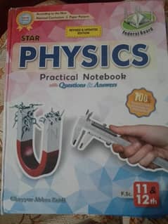 1st year, 2nd year physics practical notebook