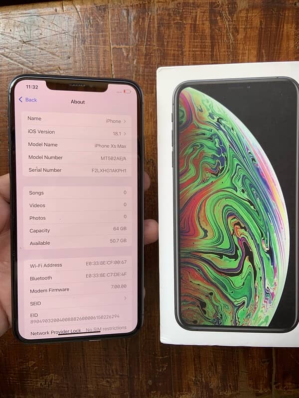 iphone xs max 64 gb pta aproved 5