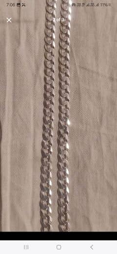 chandi ki orignal chain 22 23 inch lambi hai 2 month use kallar syedan