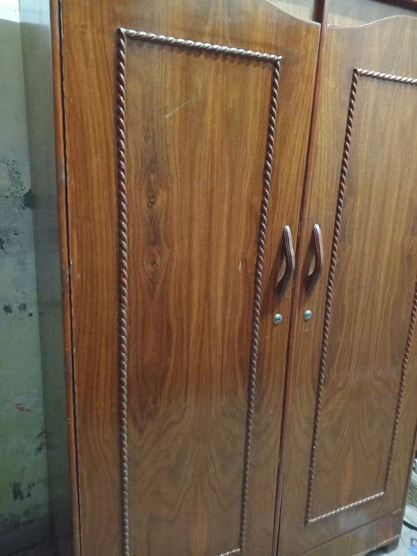 almost new ha full wooden no sheet pure wooden almari 1