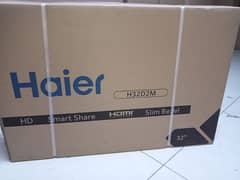 full pack and new led Haier 32d2m