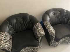 Black sofa set