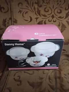 3 pc Casserole Set Brand New (Slight Damage)