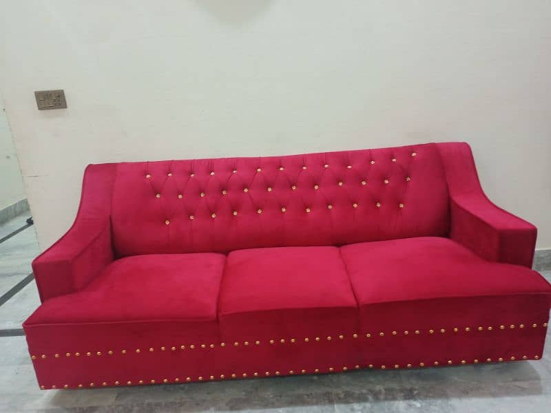 6 seater sofa 10/10 condition  rose colour 1