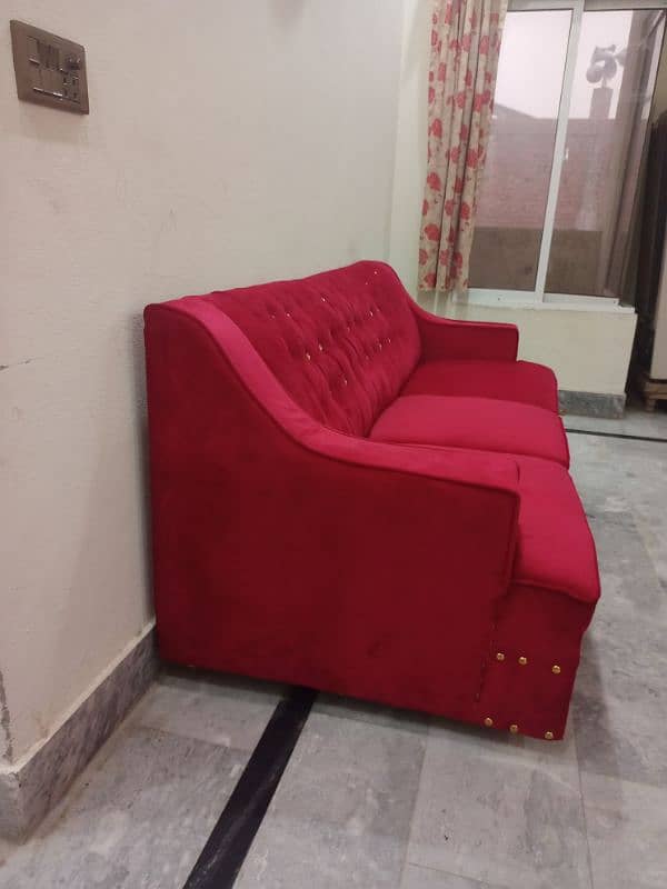 6 seater sofa 10/10 condition  rose colour 2