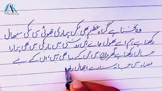 i write Urdu and English assignment work in low cost.