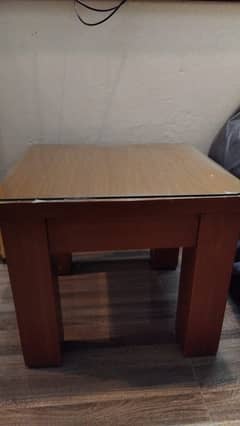 2 Side tables with Glass