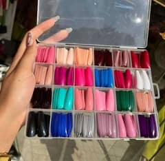 multi color stick on artificial nails 756 pc for endless creativity