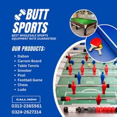 FOOTBALL GAME , FOSSBALL , TABLE TENNIS , ROD GAME , SNOOKER TABLE