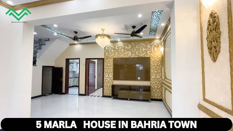 Brand New 5 Marla Modern House For Sale In Jinnah Block Sector E Bahria Town Lahore 0