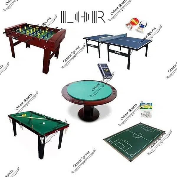 CHESS BOARD , LUDO GAME , TABLE TENNIS , CARROM BOARD , FOSSBALL 3