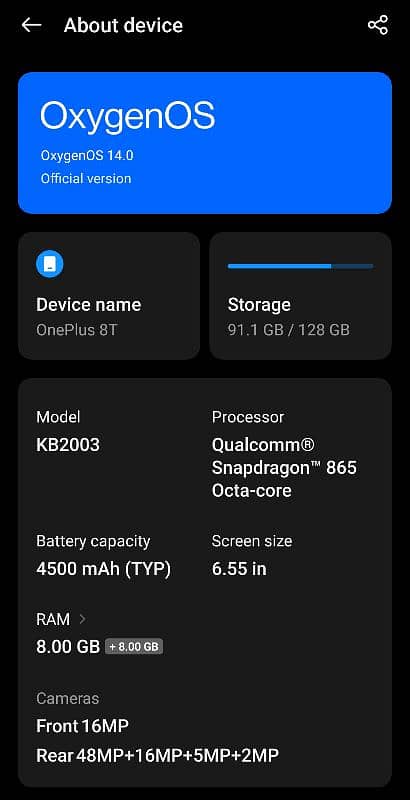 one plus 8T 9