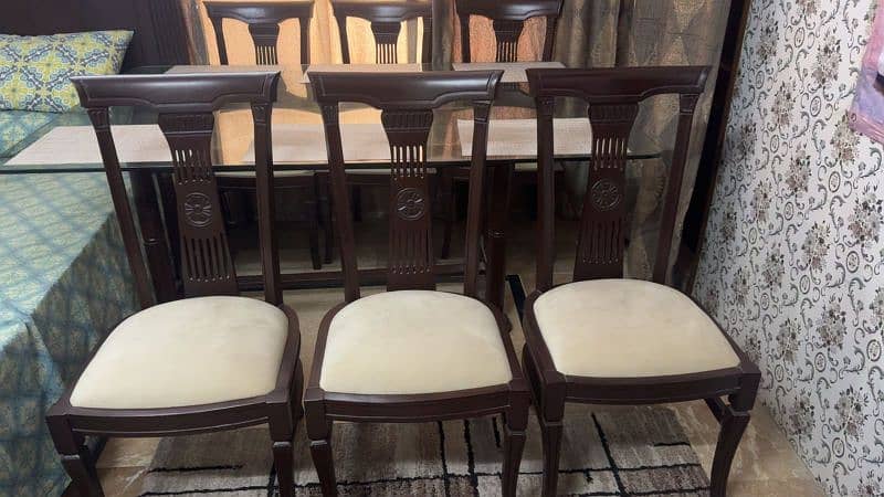 7 seater sofa set with center tables + dining table with 6 chairs 5