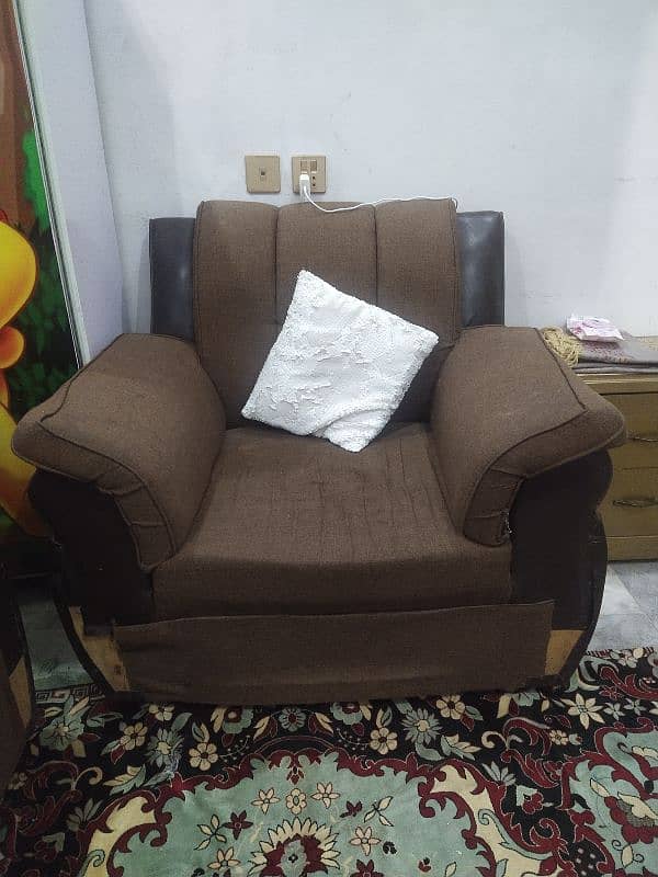 5 seater sofa set with cover 0