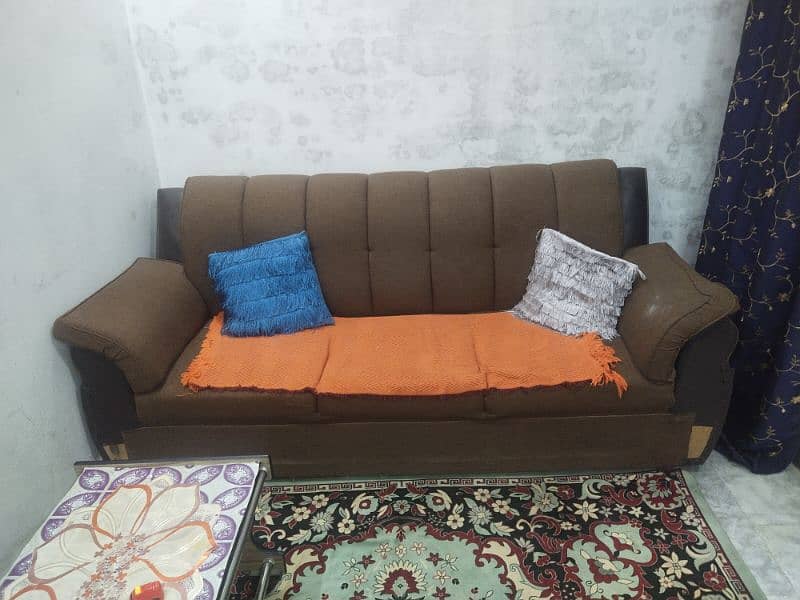 5 seater sofa set with cover 1