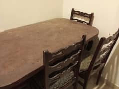 USED 4 SEATER DINING TABLE