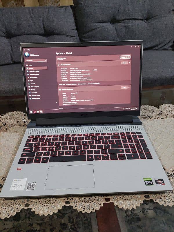 Dell g15 5515 Ryzen 7 5800H 165Hz RTX 3060 6gb laptop for sale 0