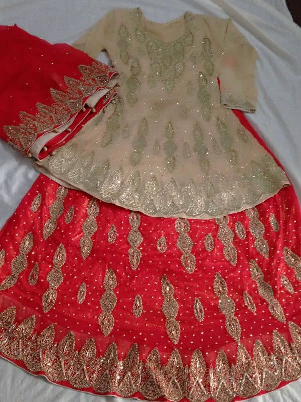 bridal dress,heels , jewelry for barat available for sale 0