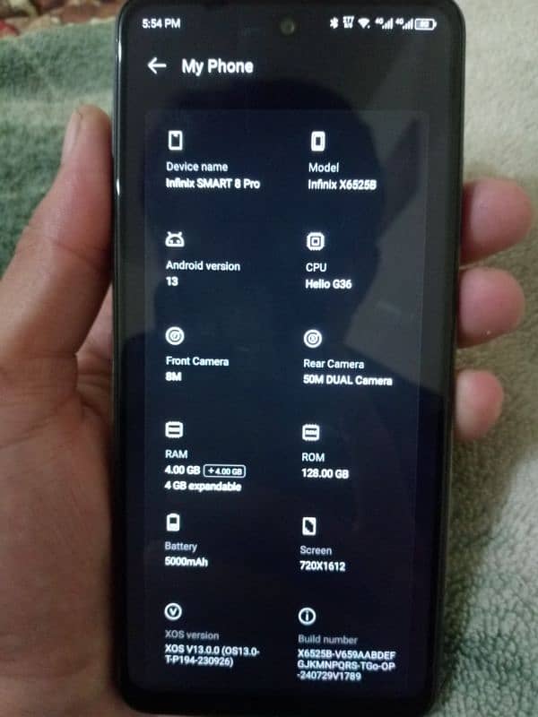 Infinix smart ⁸pro 4