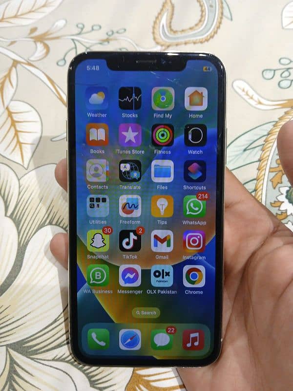 I Phone x PTA Approved 64 GB 4