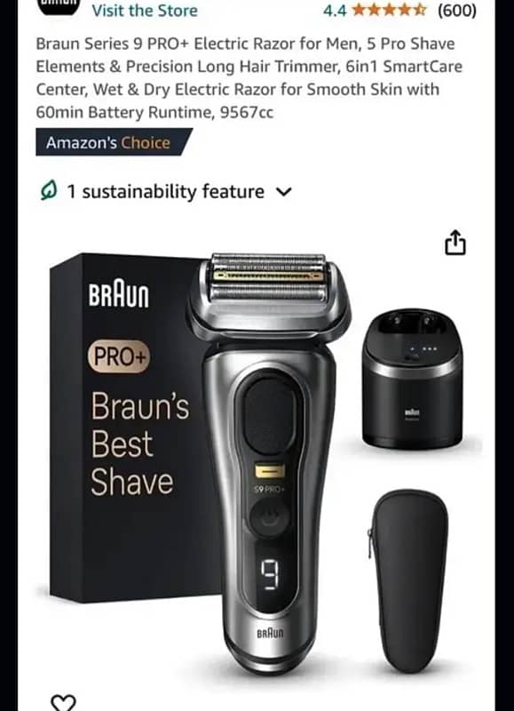 Braun series 9 pro plus shaving machine 6 in 1 2