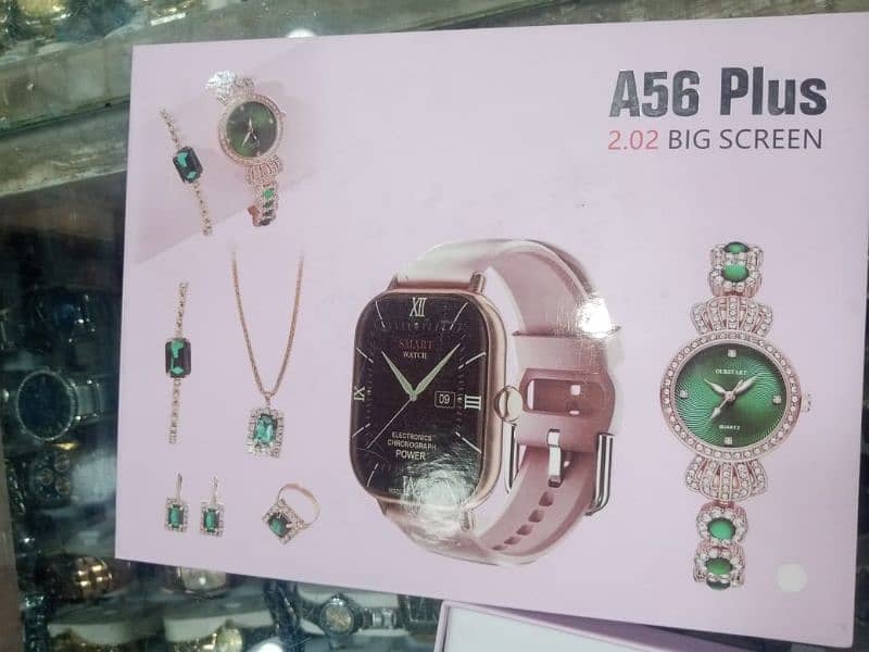 Beautiful Ladies Smart watch with jewellry set 2