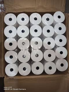 Thermal printer paper ROLL Q-Matic, barcode sricker roll