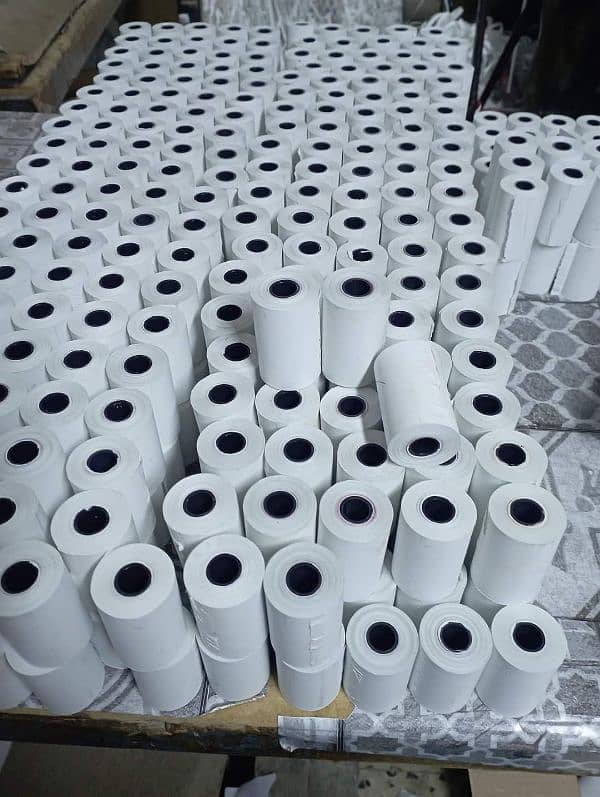 Thermal printer paper ROLL Q-Matic, barcode sricker roll 1