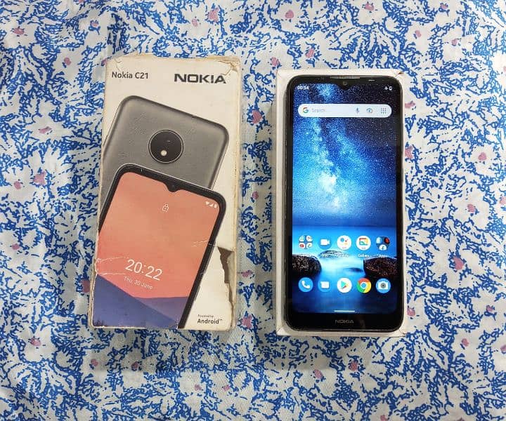 NOKIA C21 32GB WITH BOX & CHARGER 0