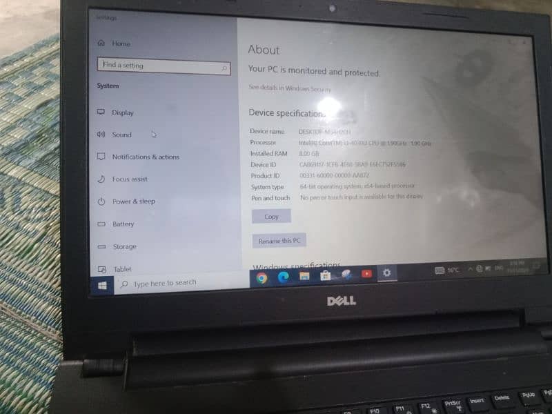 Dell laptop i3 9