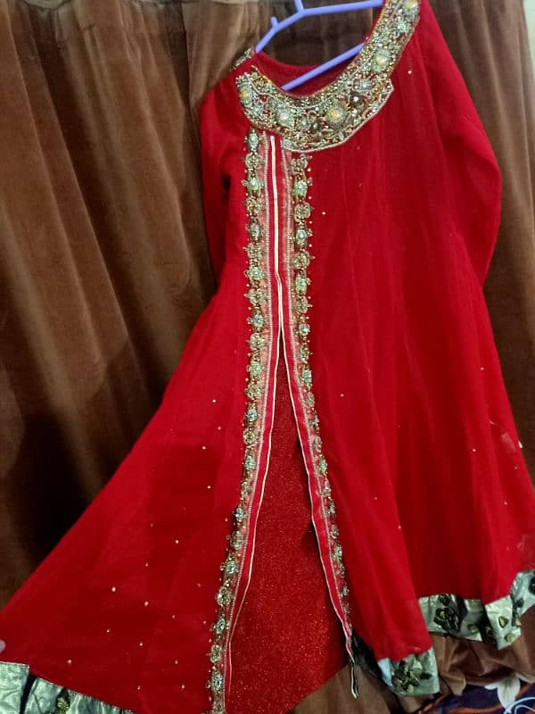 anari red fancy frock 1