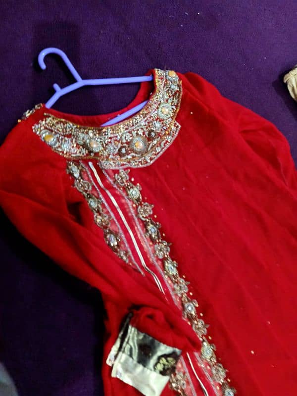 anari red fancy frock 3