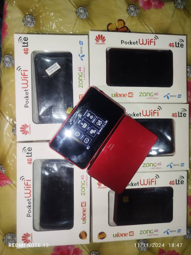 Unlocked HUAWEI 504HW 501hw CAT6 2.4GHz & 5GHz Jazz Zong Ufone Working 0