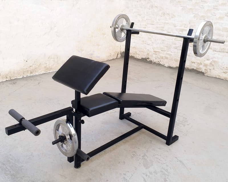 Adjustable Multi Exercise Chest Bench Press Weight Lifting Gym Bench 8