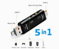 5 in 1 USB card reader