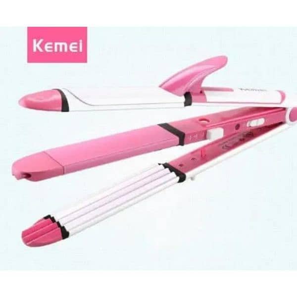 3 in 1 hair straightener, roller, curler 4